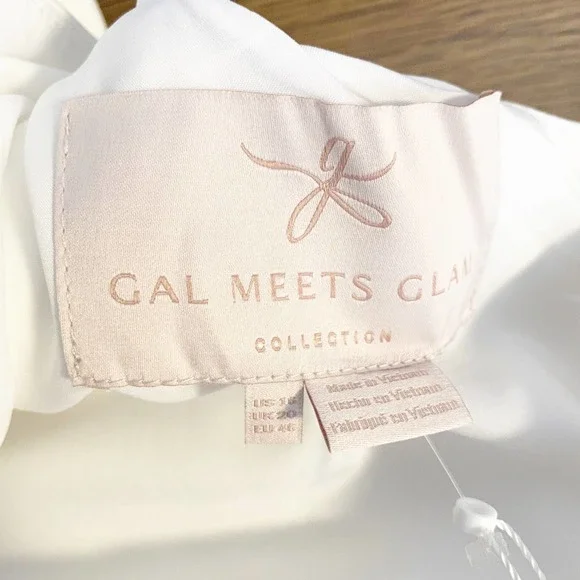 NWT Gal Meets Glam Yvonne Bow One Shoulder Dress - Picture 6 of 8